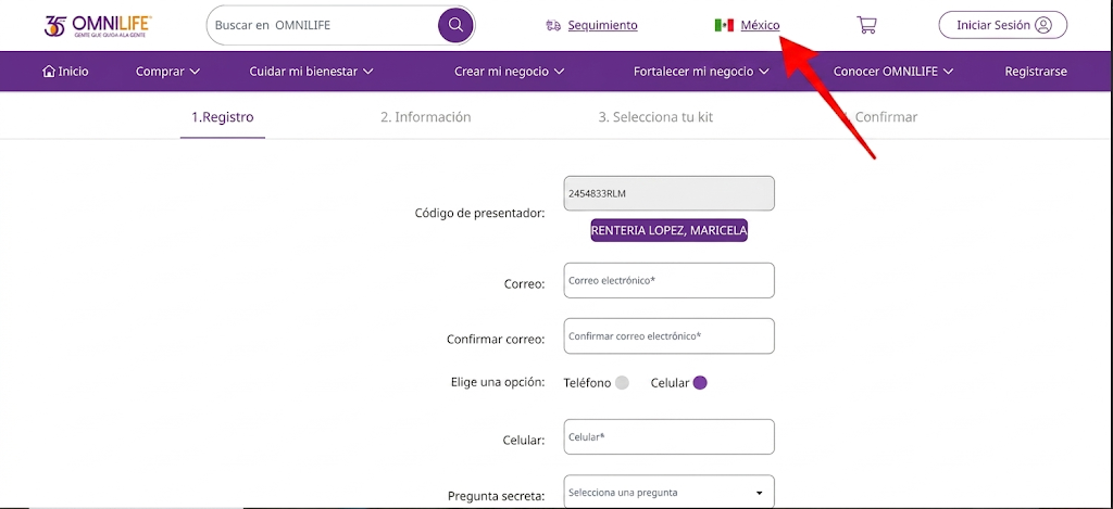 Referencia visual Paso 1